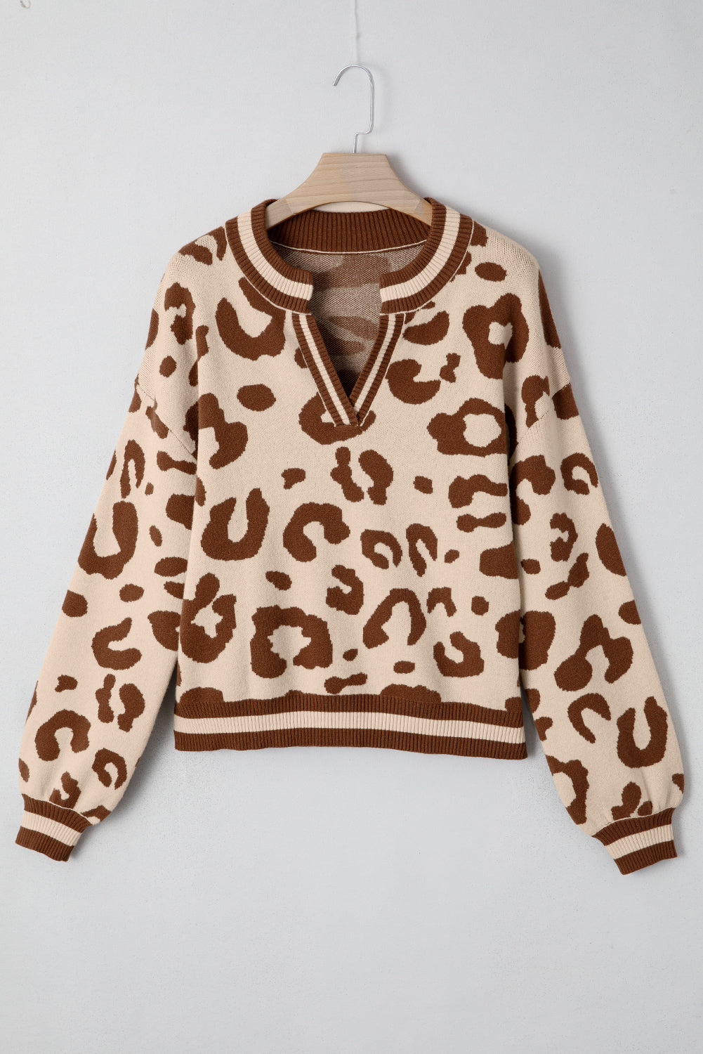 June Printed Knit Casual Sweater