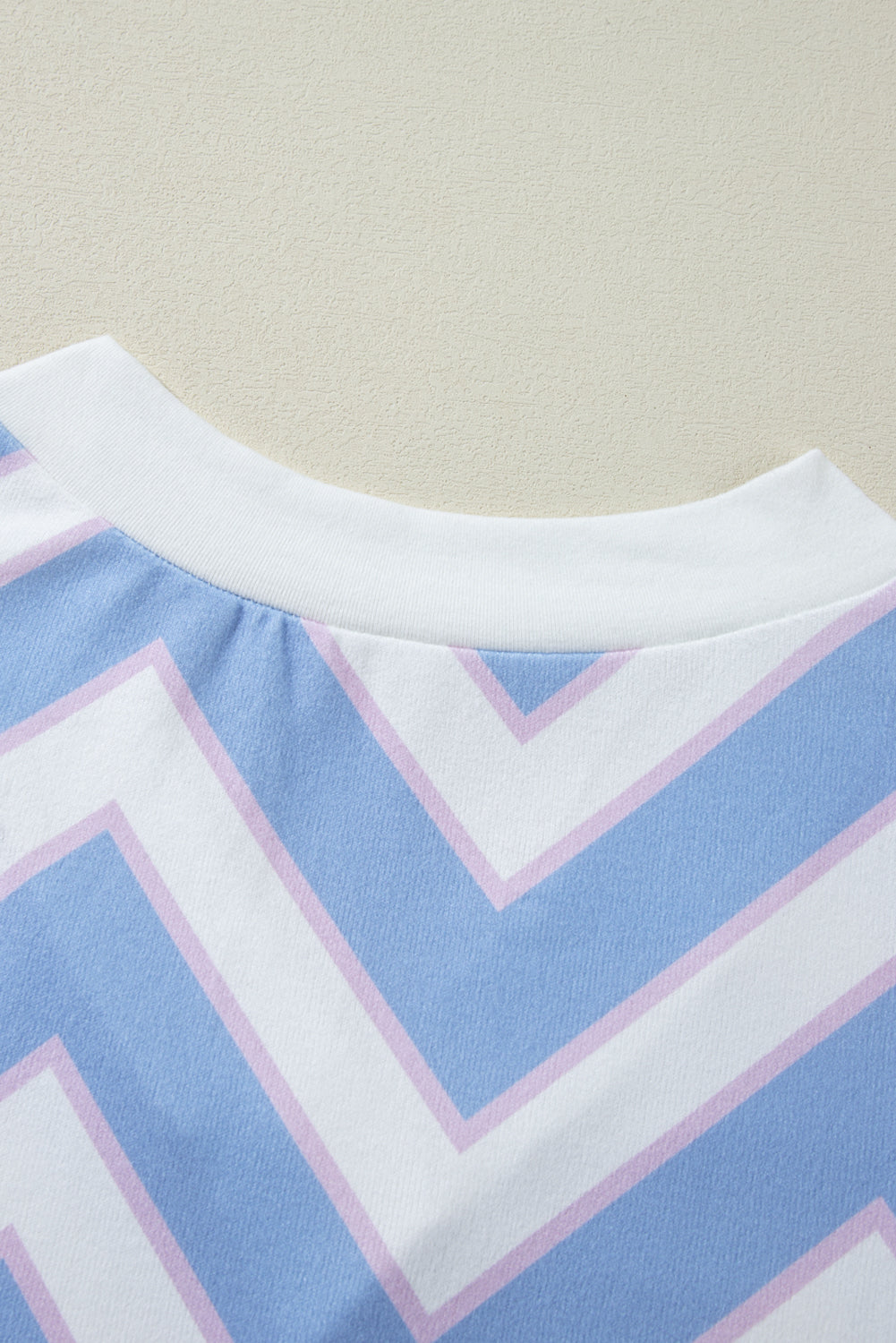 Whitney Striped Print Oversized Top