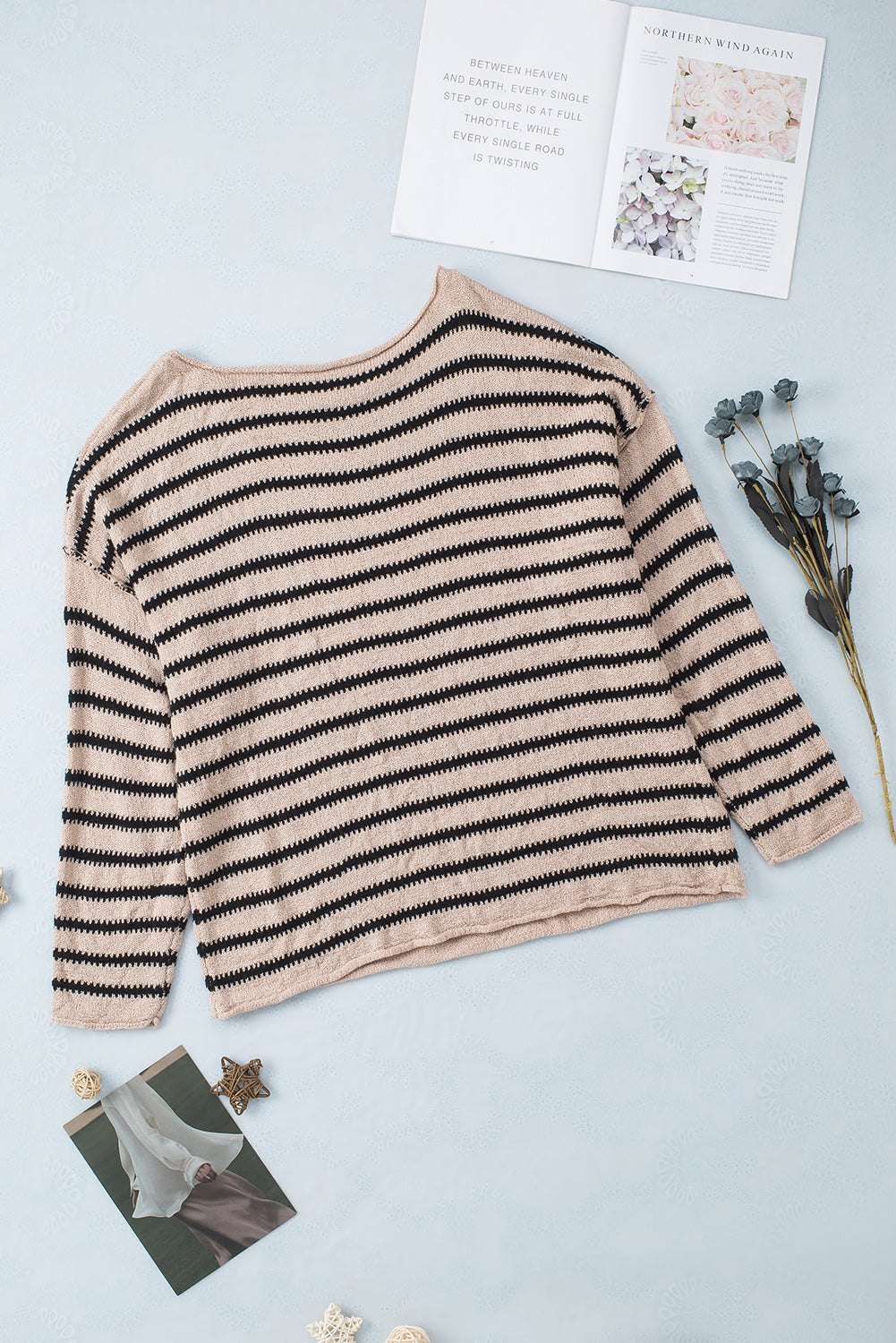 Abigail Shoulder Loose Sleeve Sweater